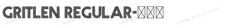Gritlen Regular字体转换